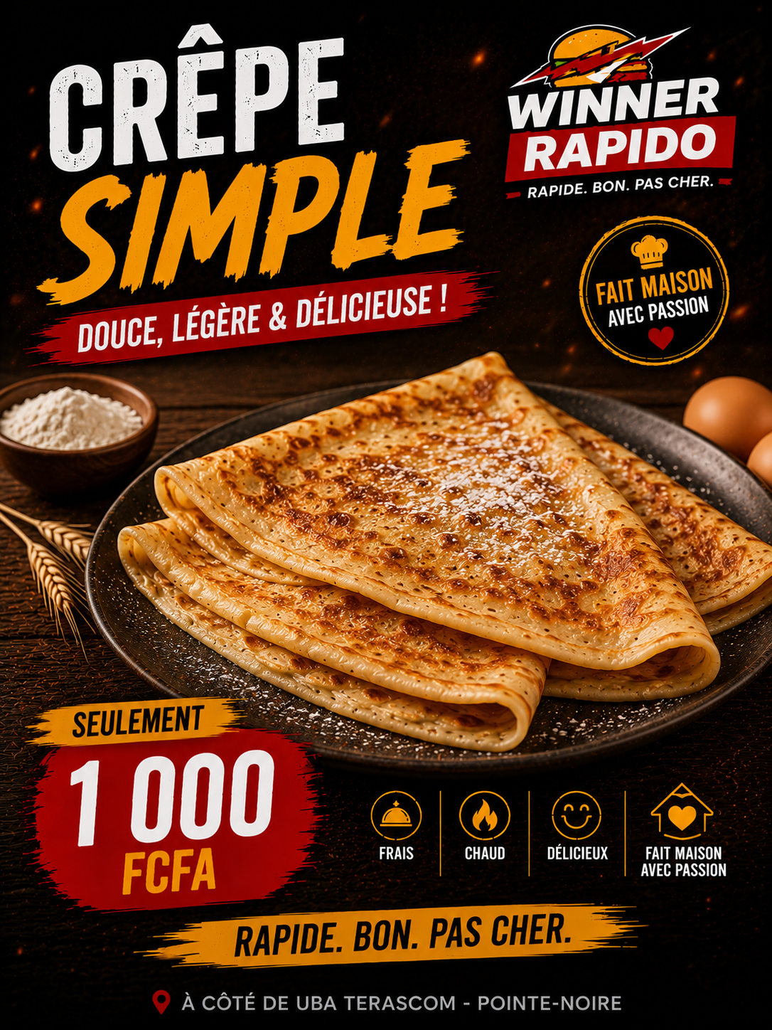 Crêpe Simple offerte